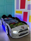 Ліжко машина Поліція з підсвічуванням і дверима
